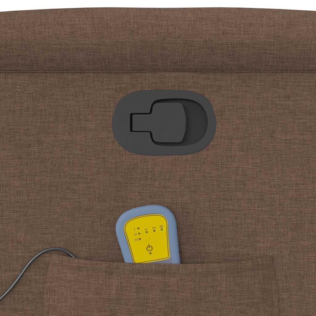 Elektrisk Massagefåtölj Brun tyg