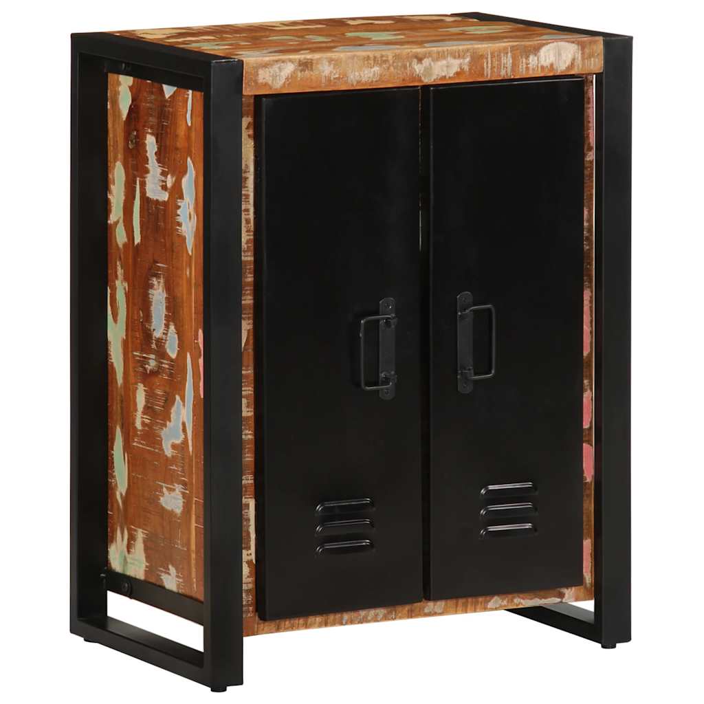 Skänk Trä flerfärgad 55x35x70 cm massivt återvunnet trä