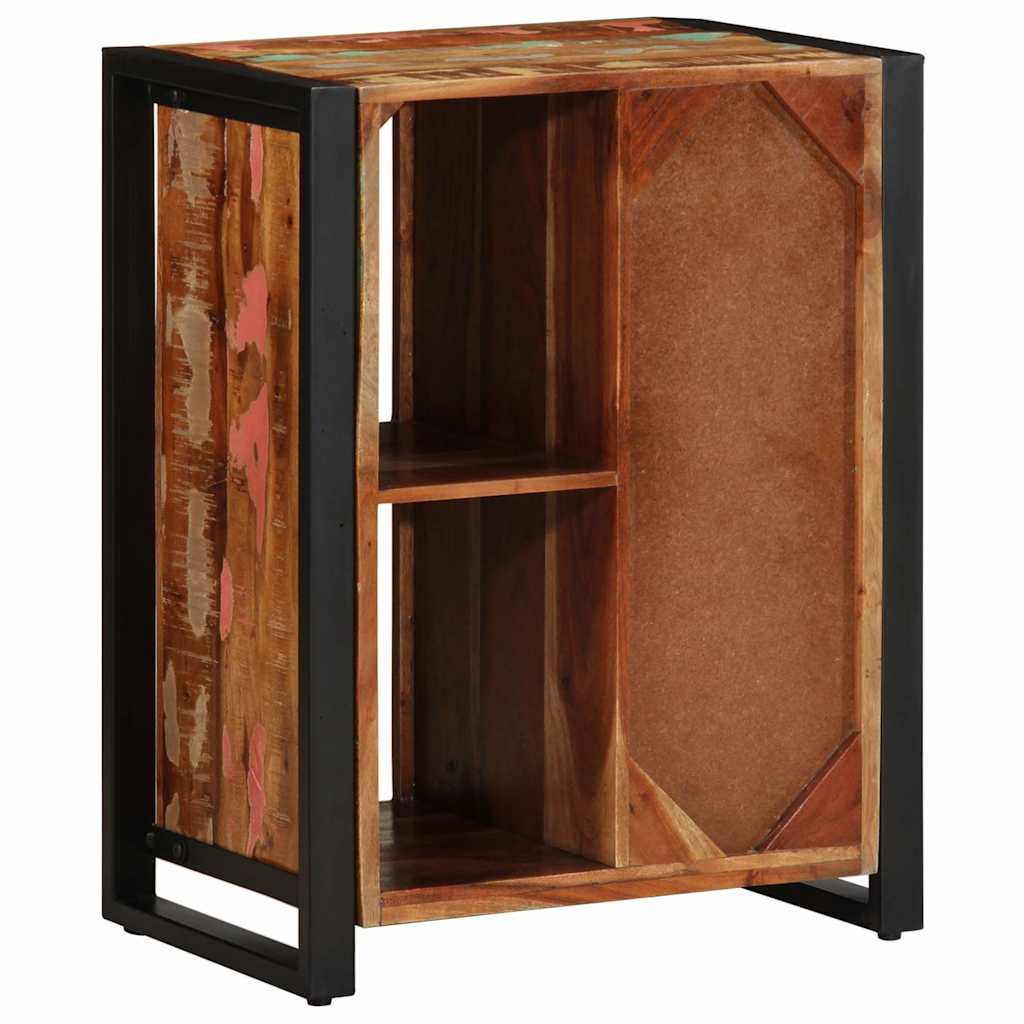 Skänk Trä flerfärgad 55x35x70 cm massivt återvunnet trä