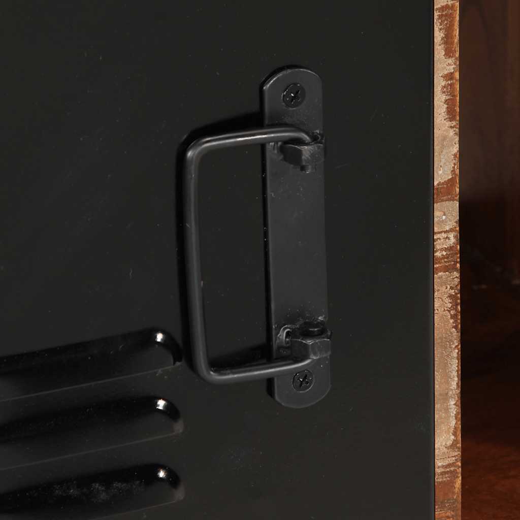 Skänk Trä flerfärgad 55x35x70 cm massivt återvunnet trä