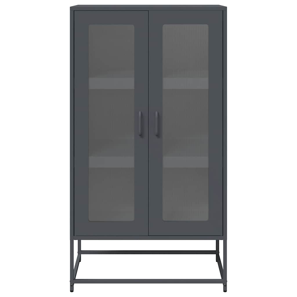 Skåp DIV. antracit 68x39x123 cm stål