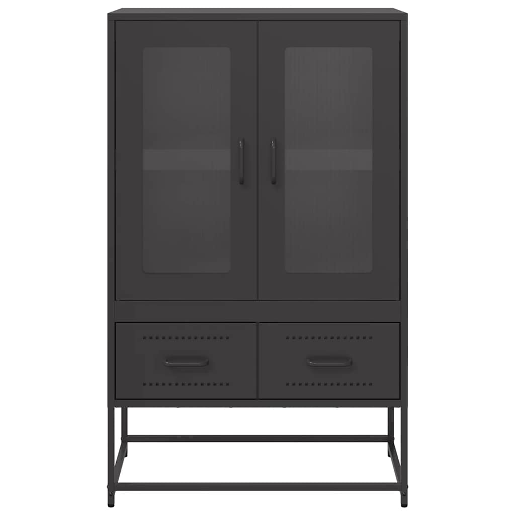 Skåp DIV. Svart 68x39x111,5 cm stål