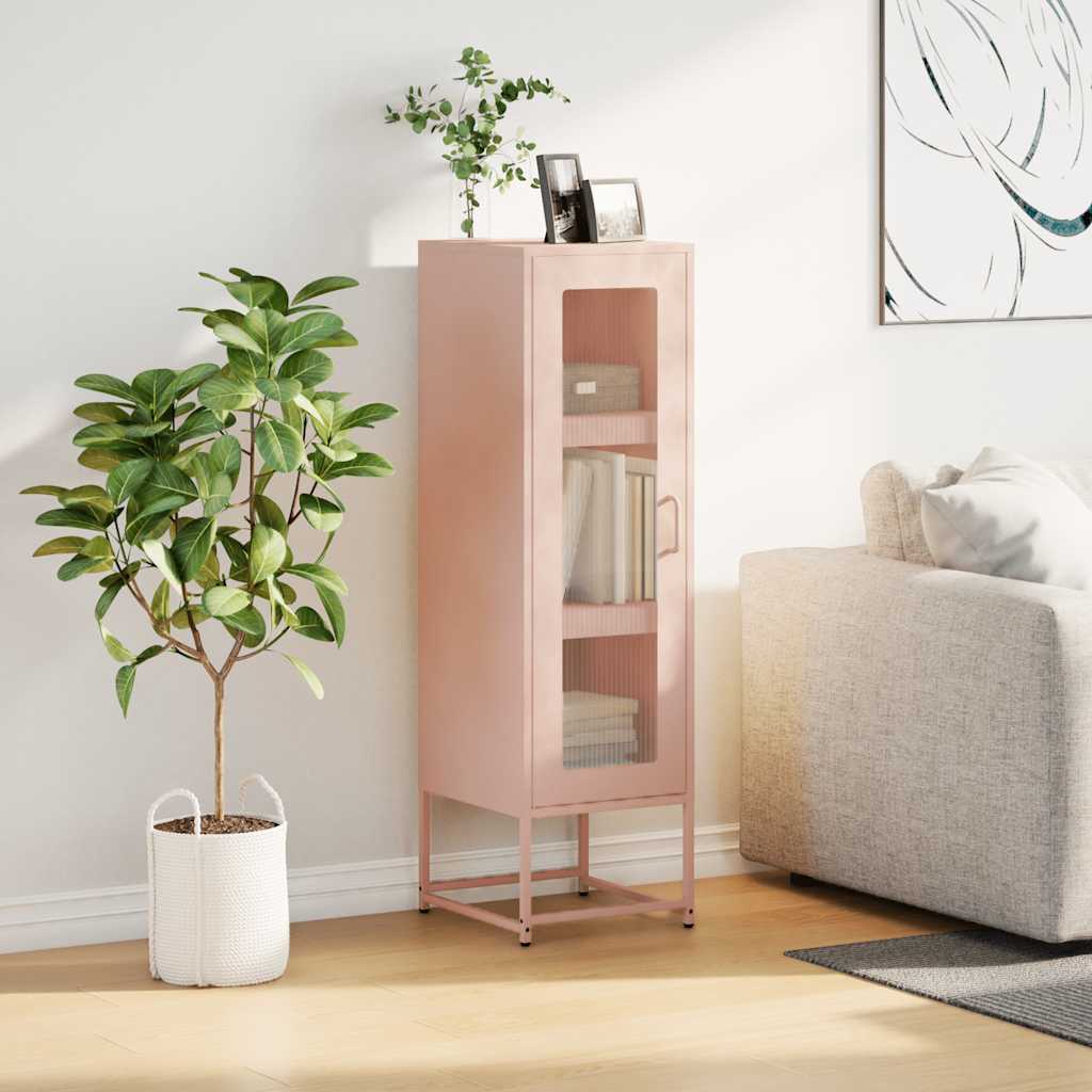 Skåp DIV. rosa 36x39x123 cm kallvalsat stål