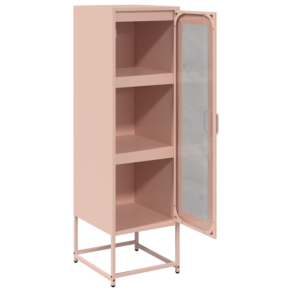 Skåp DIV. rosa 36x39x123 cm kallvalsat stål