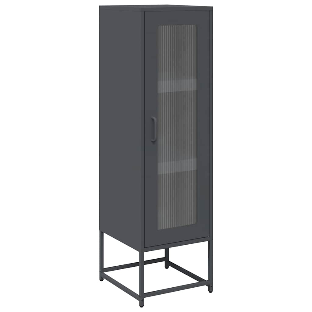 Skåp DIV. antracit 36x39x123 cm kallvalsat stål