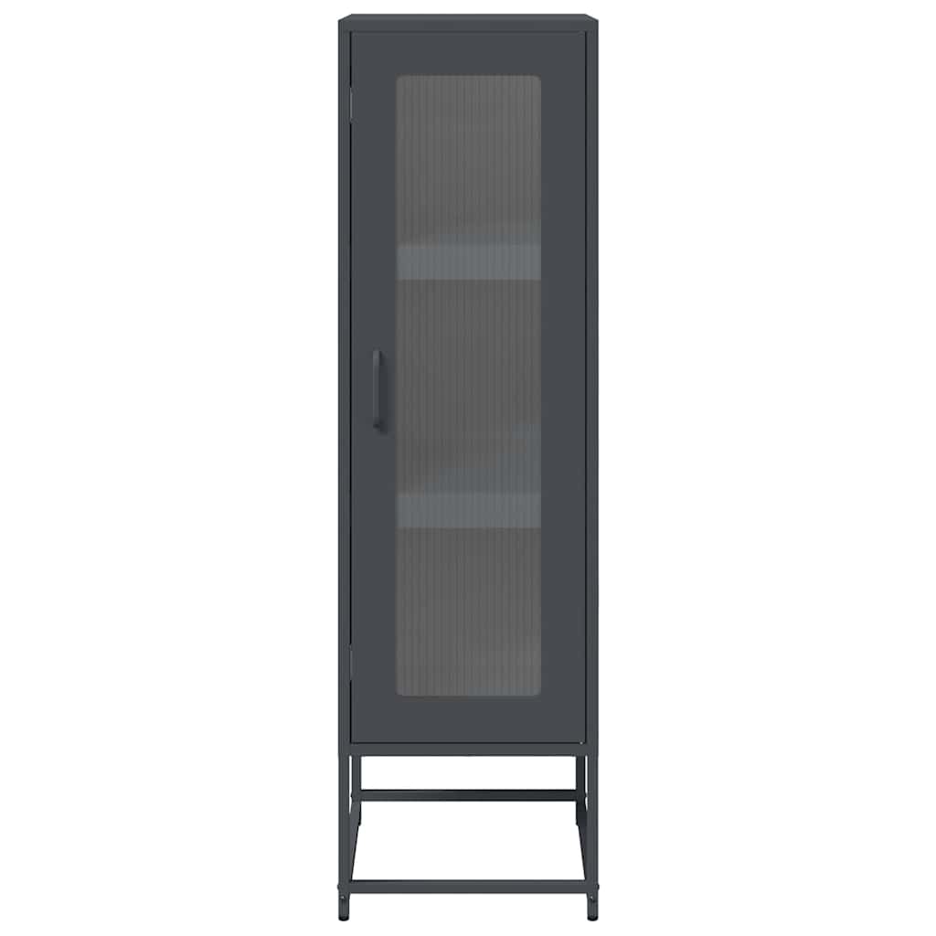 Skåp DIV. antracit 36x39x123 cm kallvalsat stål
