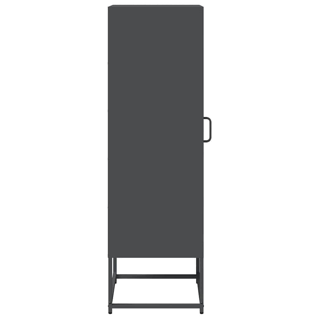 Skåp DIV. antracit 36x39x123 cm kallvalsat stål