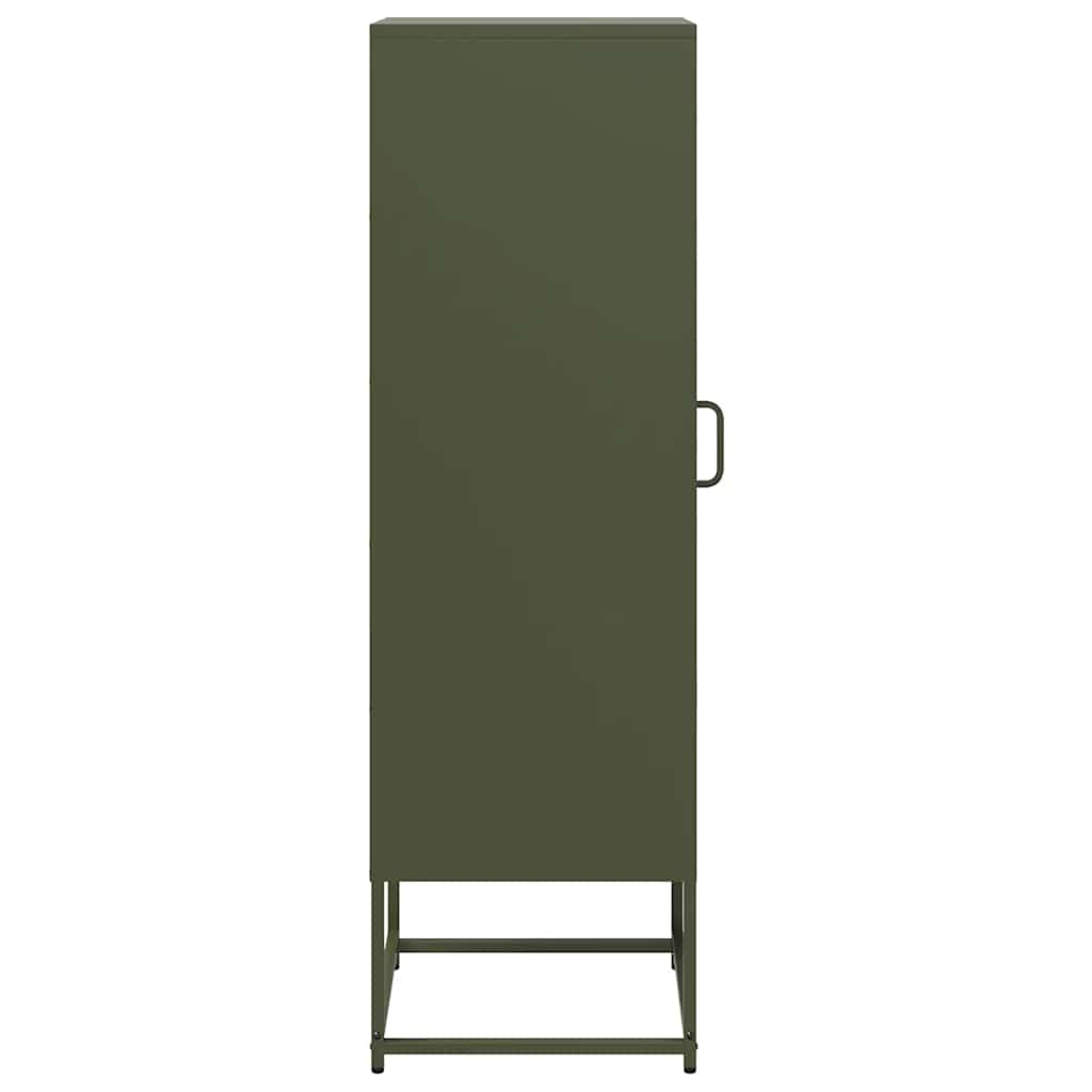 Skåp DIV. olivgrön 36x39x123 cm kallvalsat stål