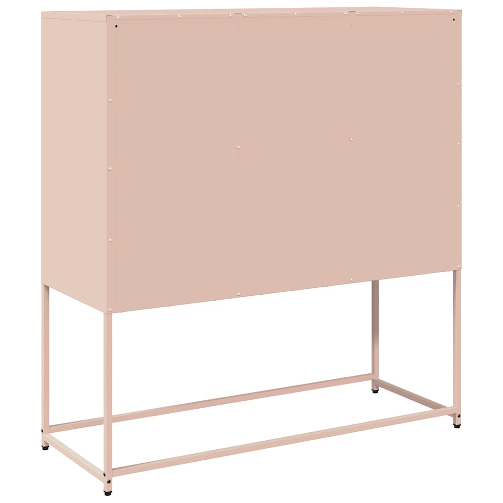 Skåp DIV. rosa 100,5x39x107 cm kallvalsat stål