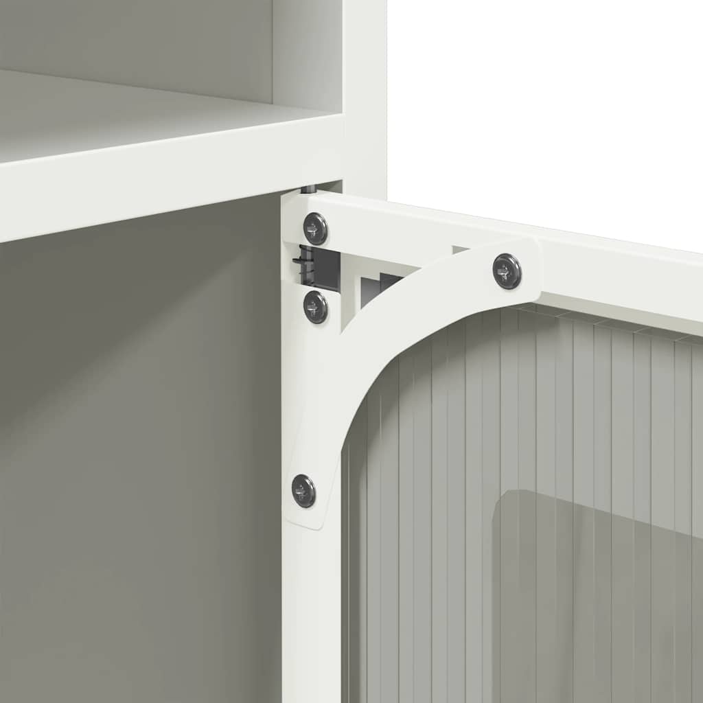 Skänk DIV. Vit 100,5x39x107 cm kallvalsat stål