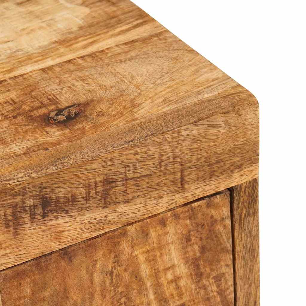 Sängbord 2 pcs Brun 35 x 33 x 48 cm Massivt mangoträ