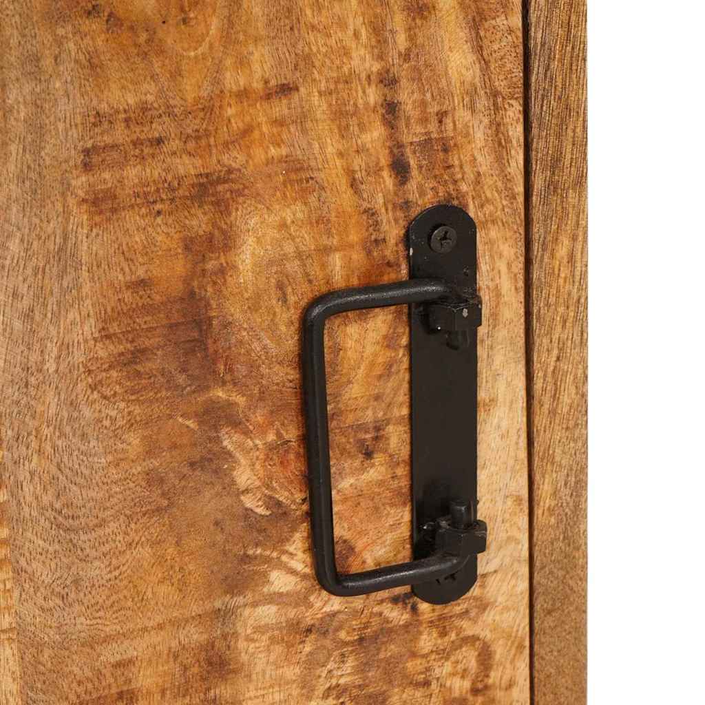 Sängbord 2 pcs Brun 35 x 33 x 48 cm Massivt mangoträ