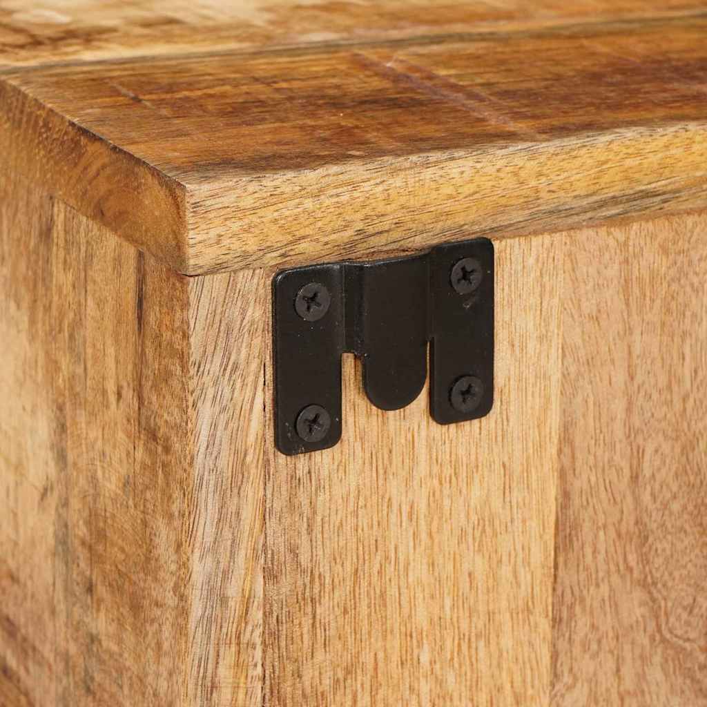 Sängbord 2 pcs Brun 35 x 33 x 48 cm Massivt mangoträ