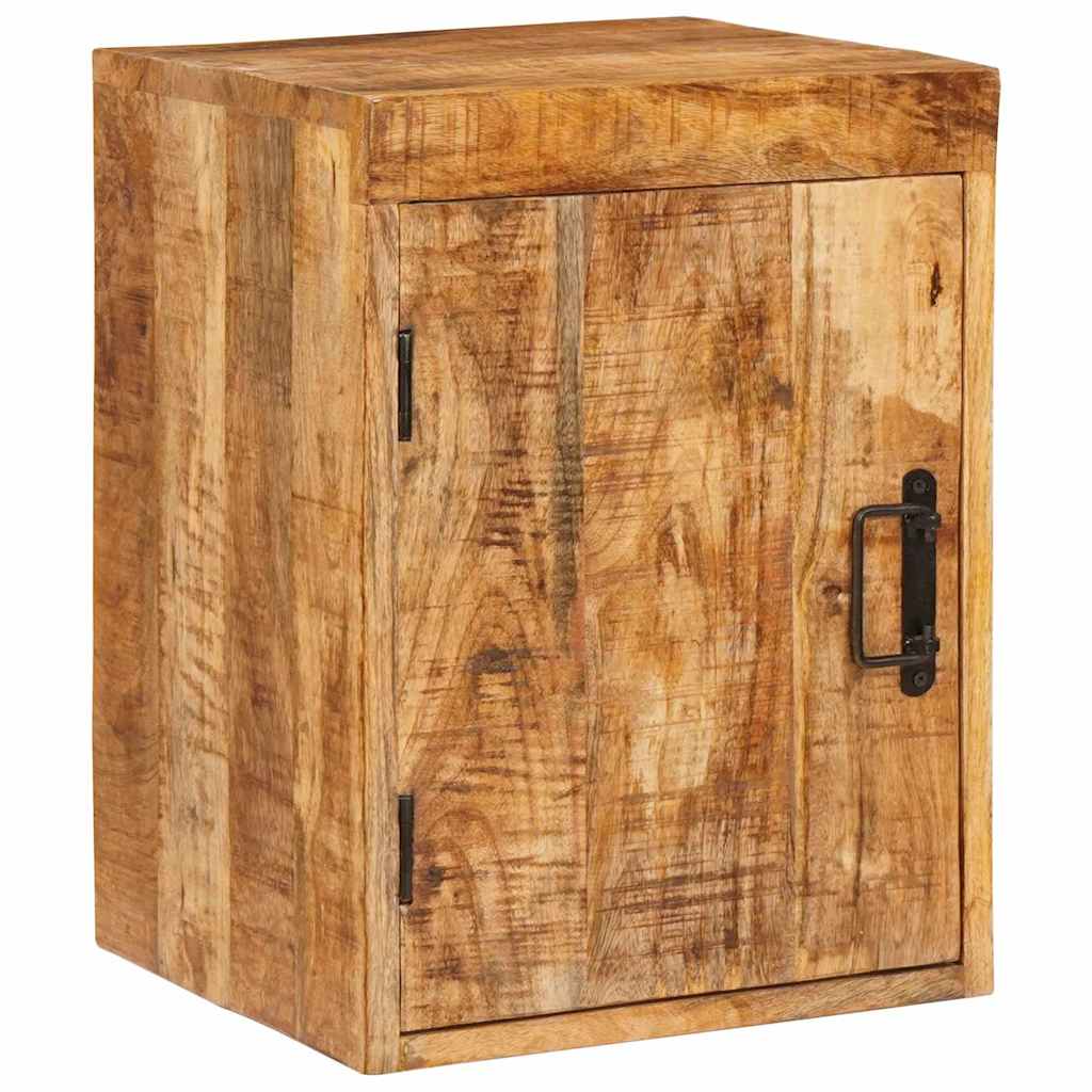Sängbord 2 pcs Brun 35 x 33 x 48 cm Massivt mangoträ