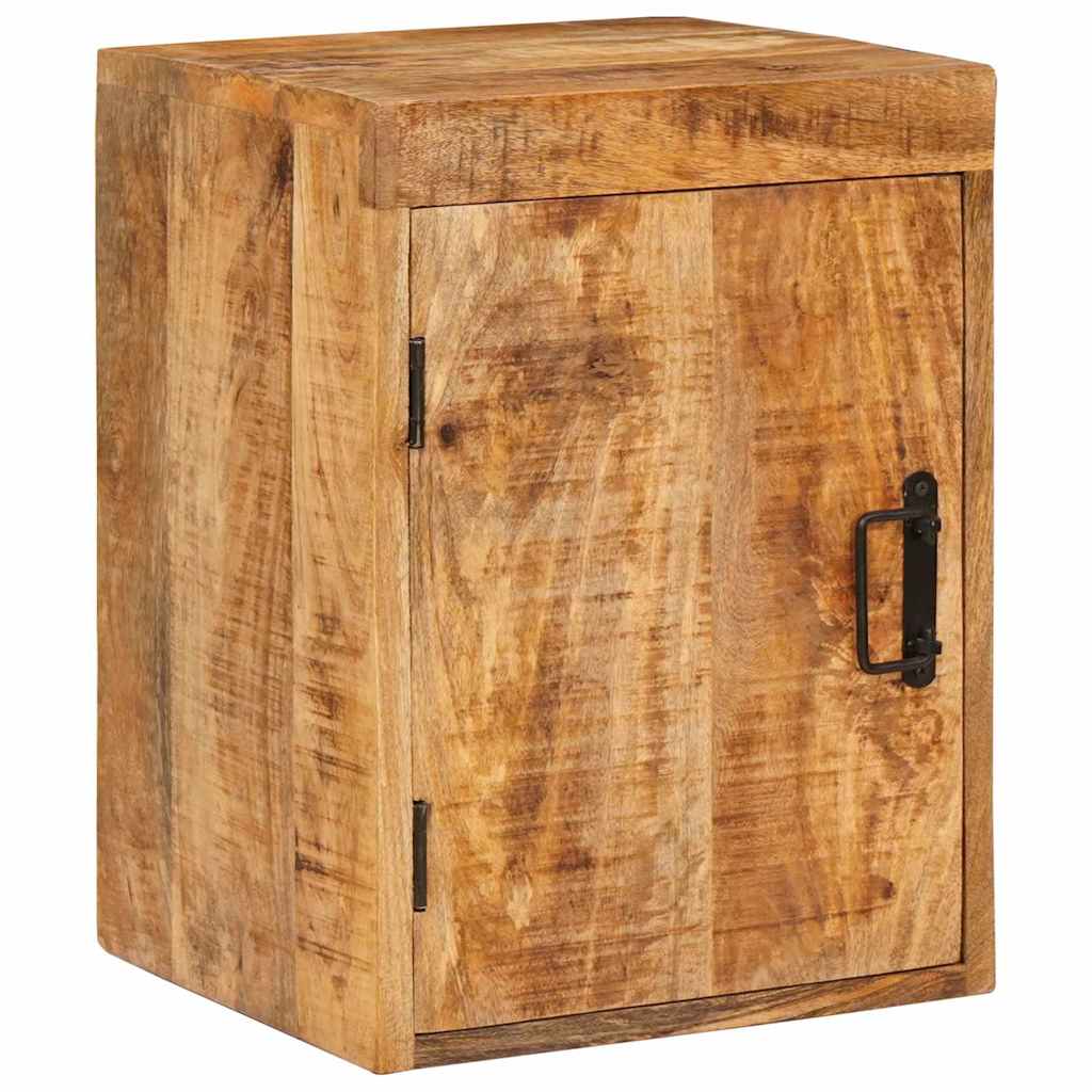 Sängbord 2 pcs Brun 35 x 33 x 48 cm Massivt mangoträ