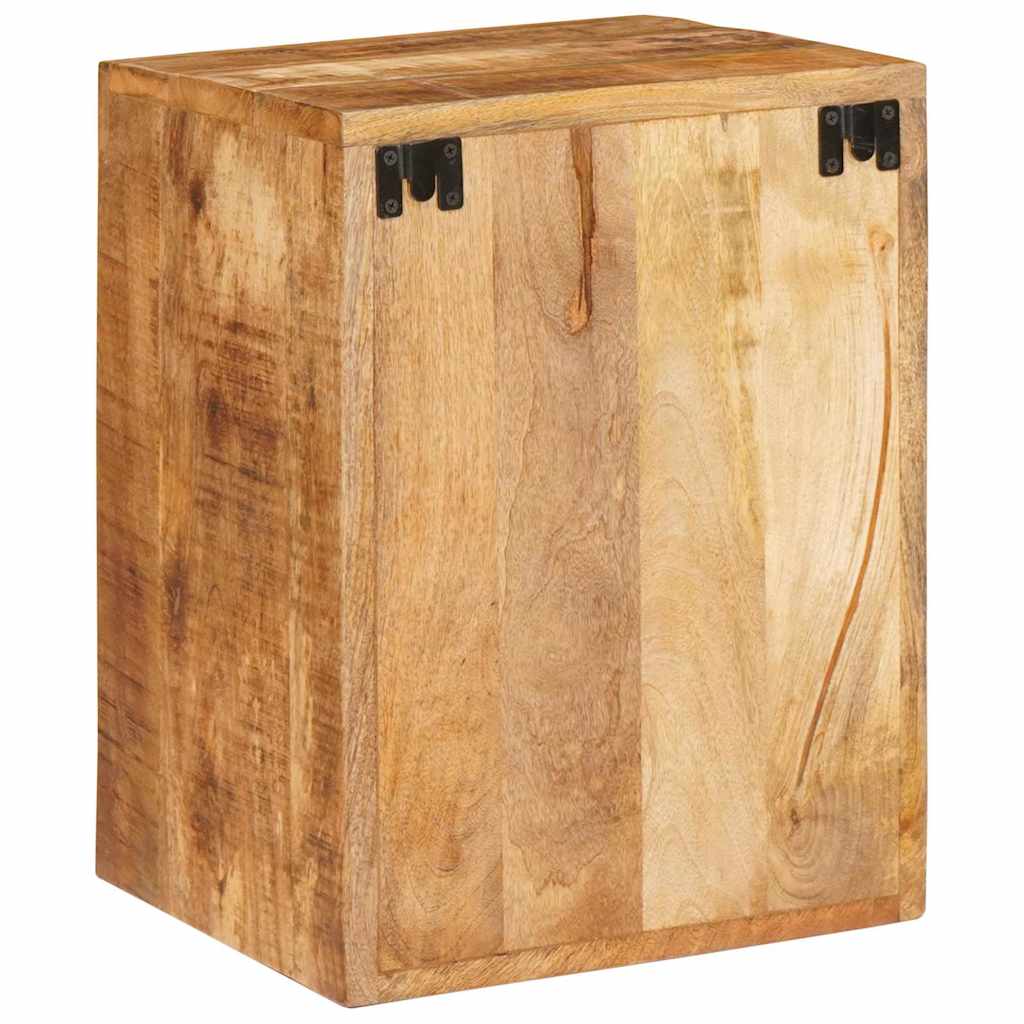 Sängbord 2 pcs Brun 35 x 33 x 48 cm Massivt mangoträ
