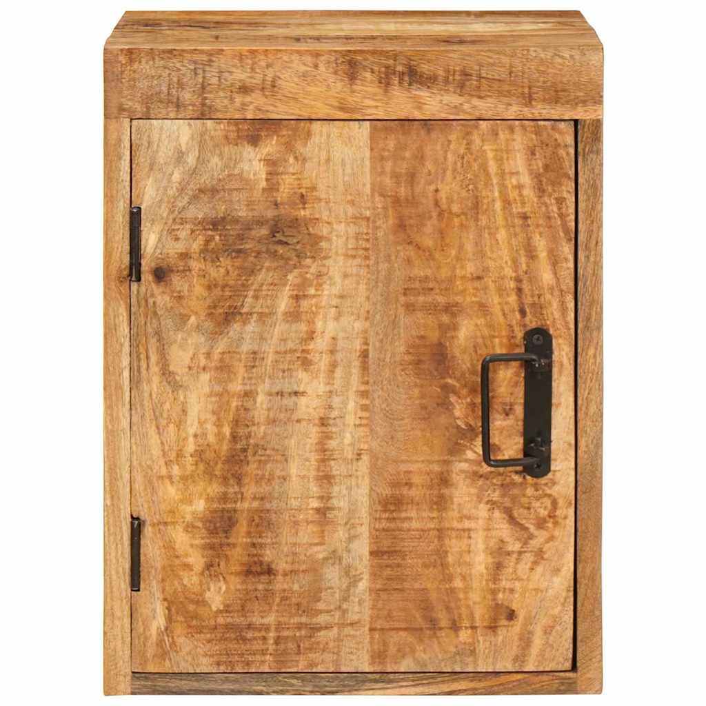 Sängbord 2 pcs Brun 35 x 33 x 48 cm Massivt mangoträ