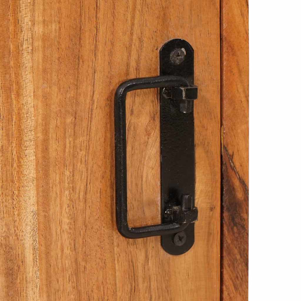 Sängbord 2 pcs Brun 35 x 33 x 48 cm Massivt Trä Akacia