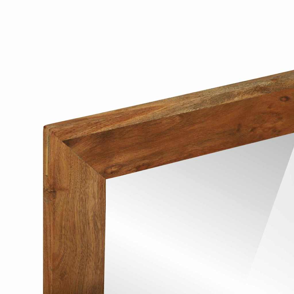 Badrumsspegel med hylla Brun 50 x 22 x 70 cm Massivt Trä Akacia