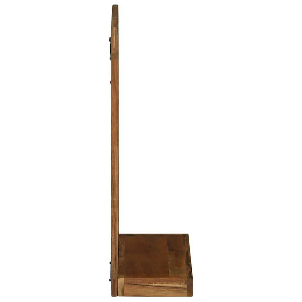 Badrumsspegel med hylla Brun 50 x 22 x 70 cm Massivt Trä Akacia