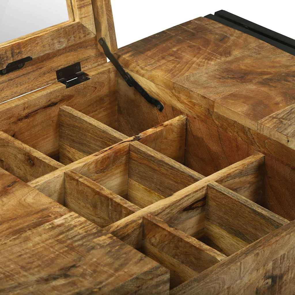 Sovrumsbordsbord Brun 90 x 50 x 75 cm Massivt Mangoträ