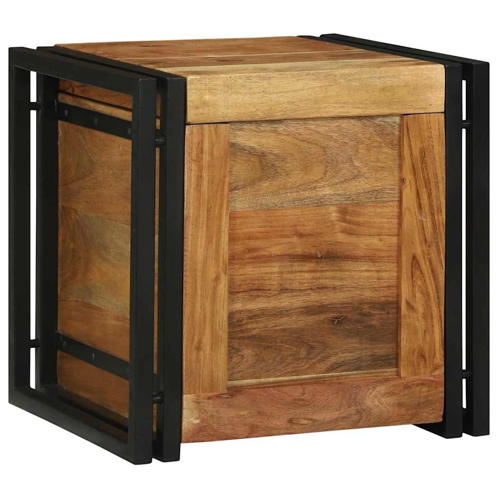 Förvaringskistor med lagring 40 x 40 x 40 cm Massivt akaciaträ