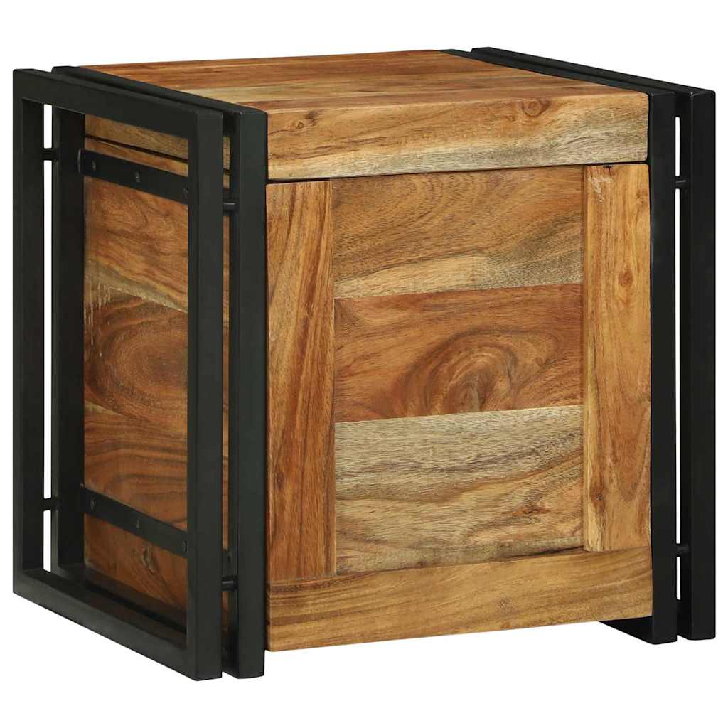 Förvaringskistor med lagring 40 x 40 x 40 cm Massivt akaciaträ