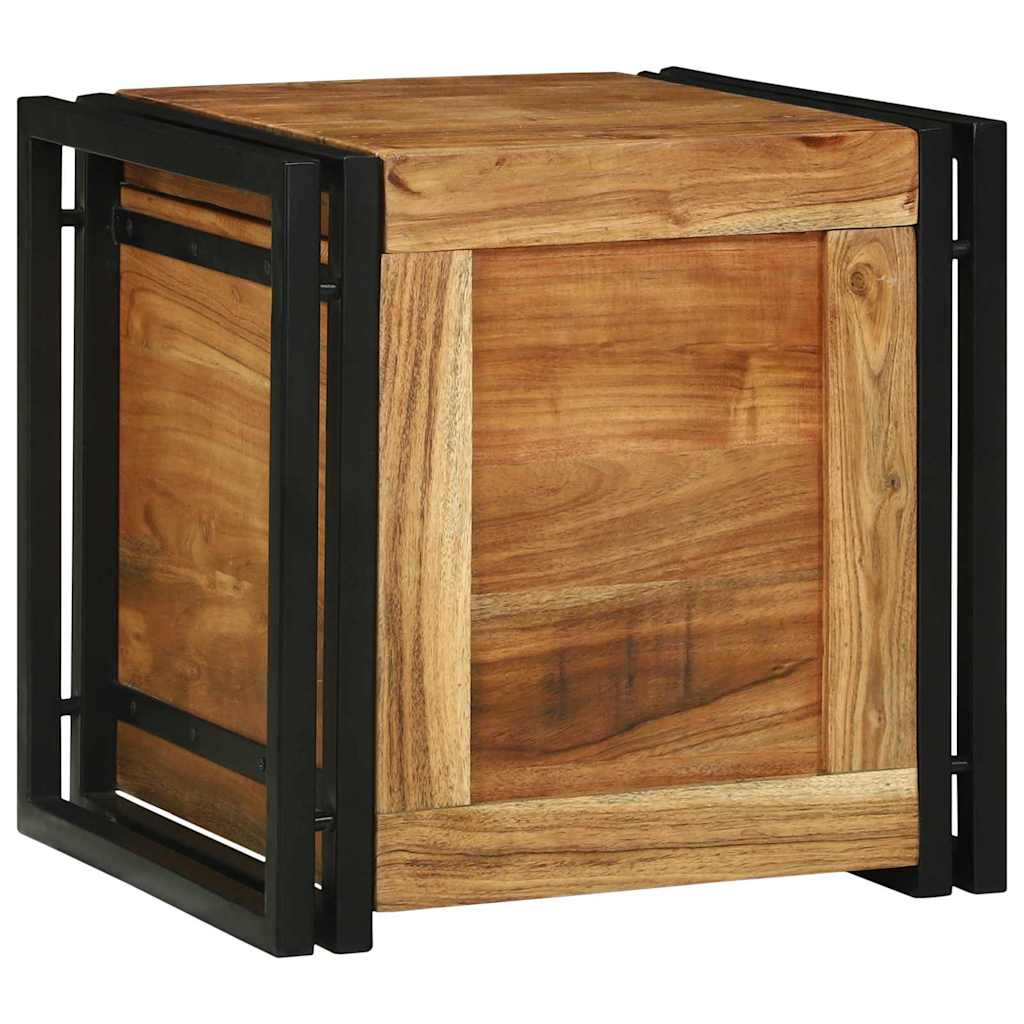Förvaringskistor med lagring 40 x 40 x 40 cm Massivt akaciaträ