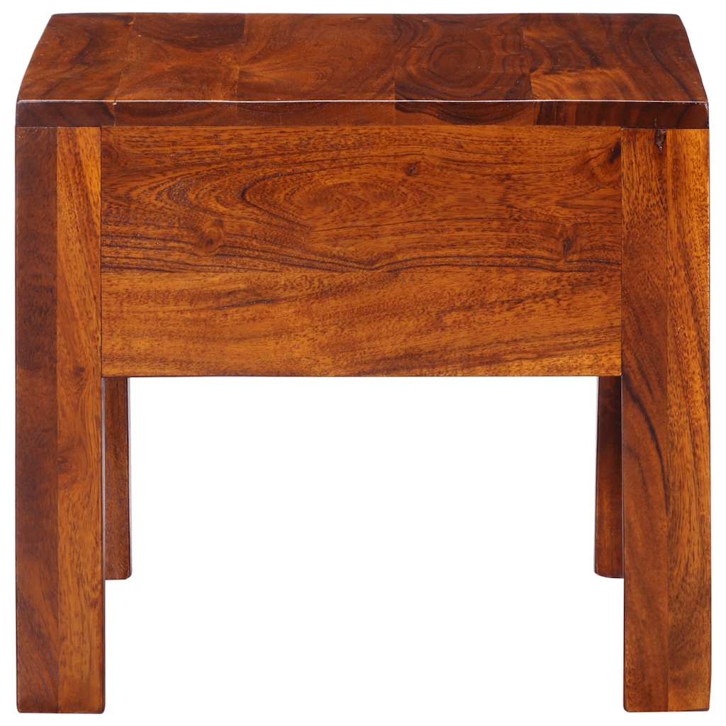 Sängbord 2 st 40x40x36 cm massivt trä akacia