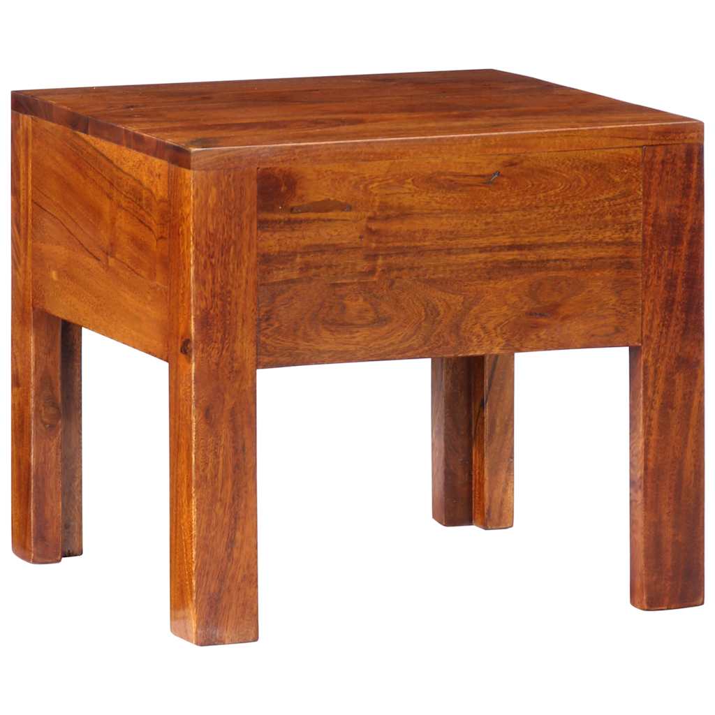 Sängbord 2 st 40x40x36 cm massivt trä akacia