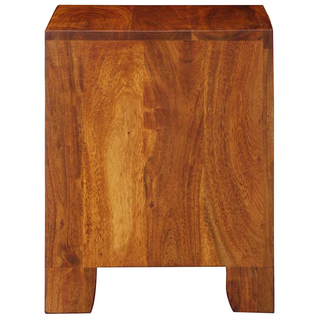 Sängbord 2 st 40x35x45 cm massivt trä akacia
