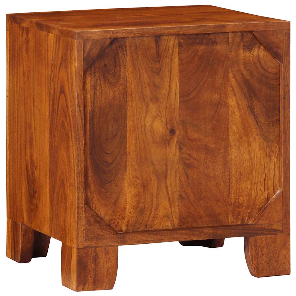 Sängbord 2 st 40x35x45 cm massivt trä akacia