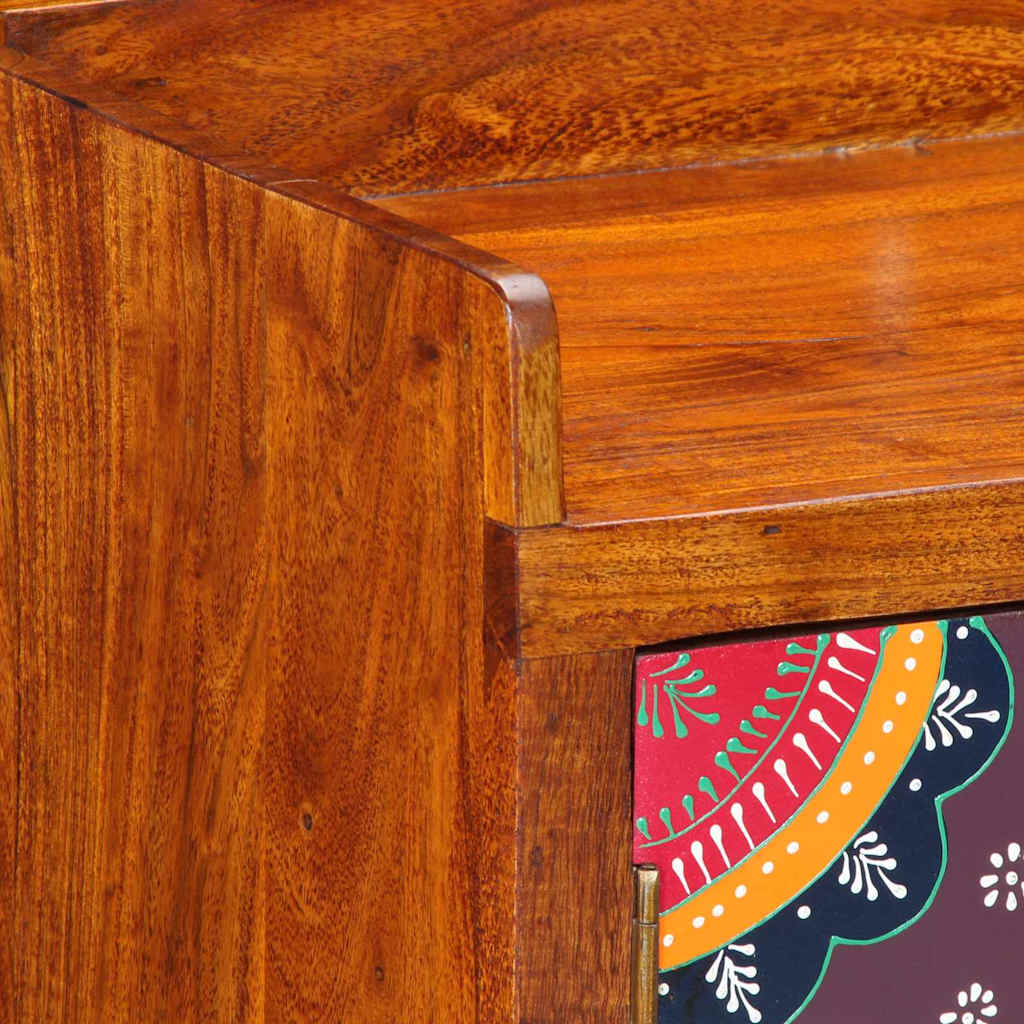 Skoskåp med lagring Brun 55 x 35 x 75 cm Massivt akaciaträ