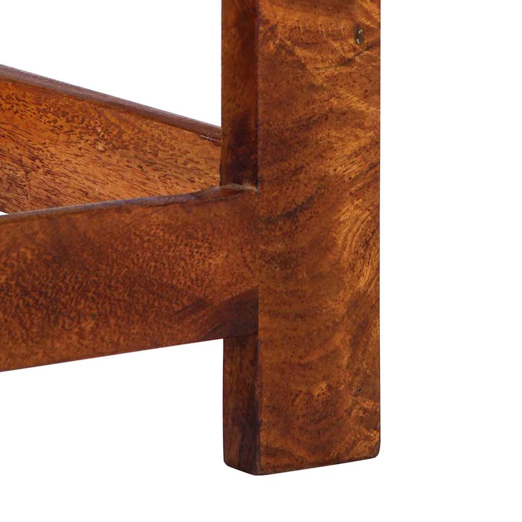 Telefonbänk med låda Brun 35 x 35 x 75 cm Massivt akaciaträ