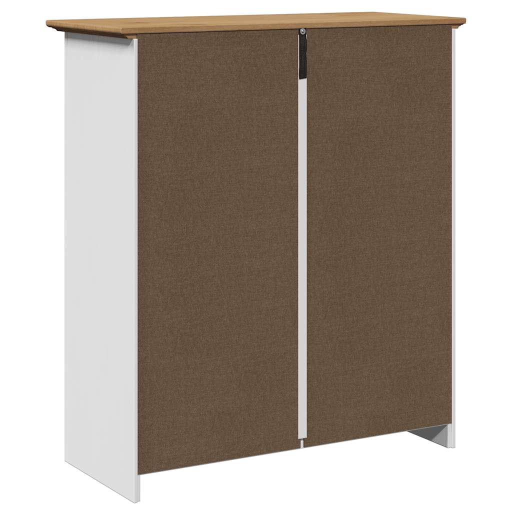 Hallmöbel Vit och Brun 80x35x90 cm