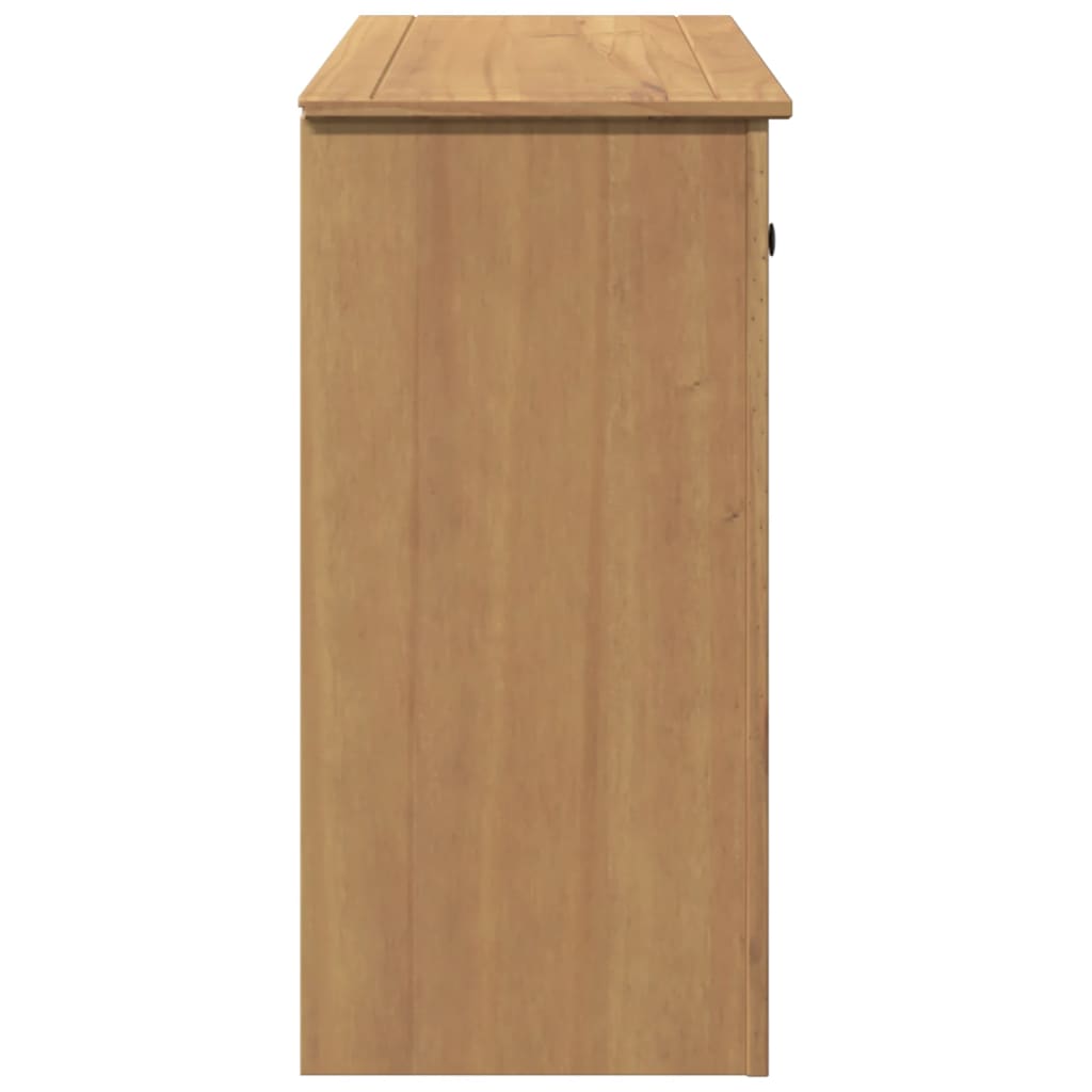 Skänk Trä med låda Panama 93x40x80 cm massiv furu