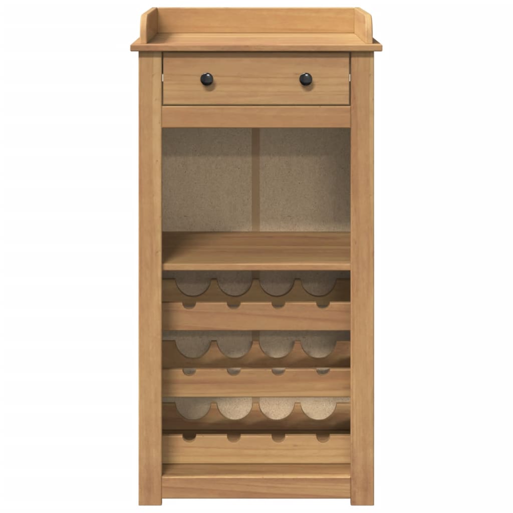 Vinställ Vinskåp Panama 57x40x111,5 cm massiv furu