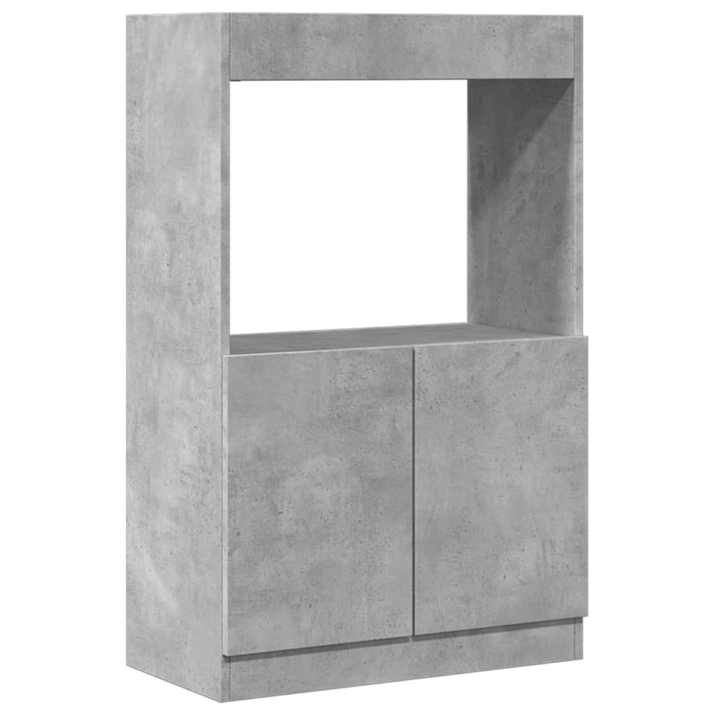Skåp Betonggrå 63x33x100 cm