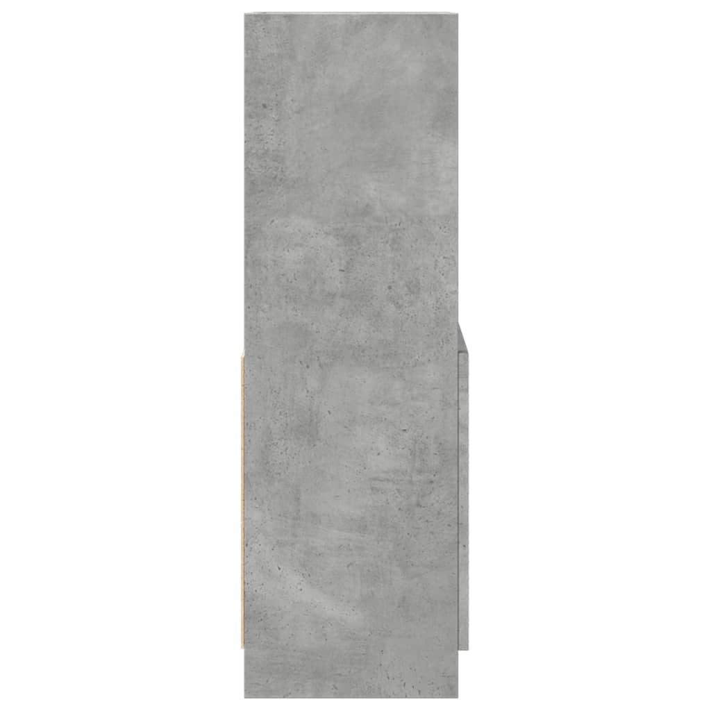 Skåp Betonggrå 63x33x100 cm