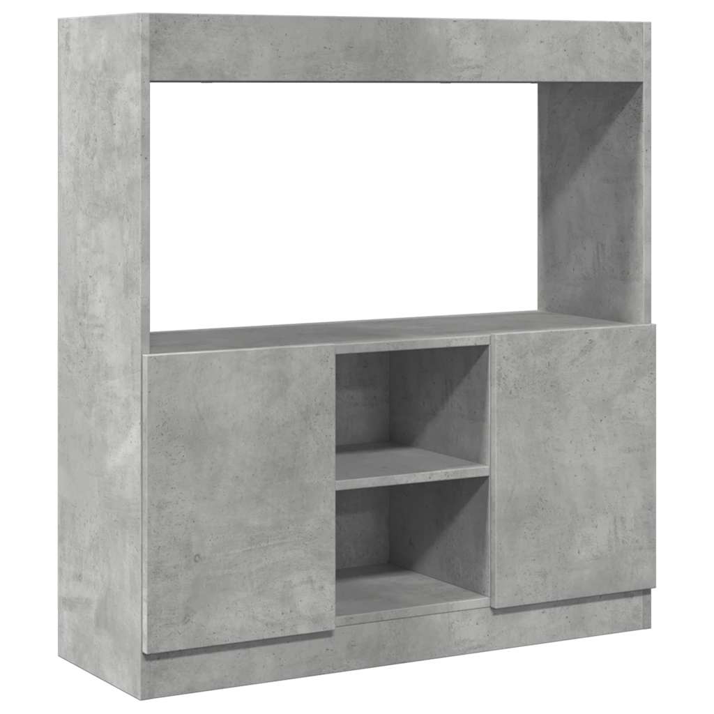 Skåp Betonggrå 92x33x100 cm