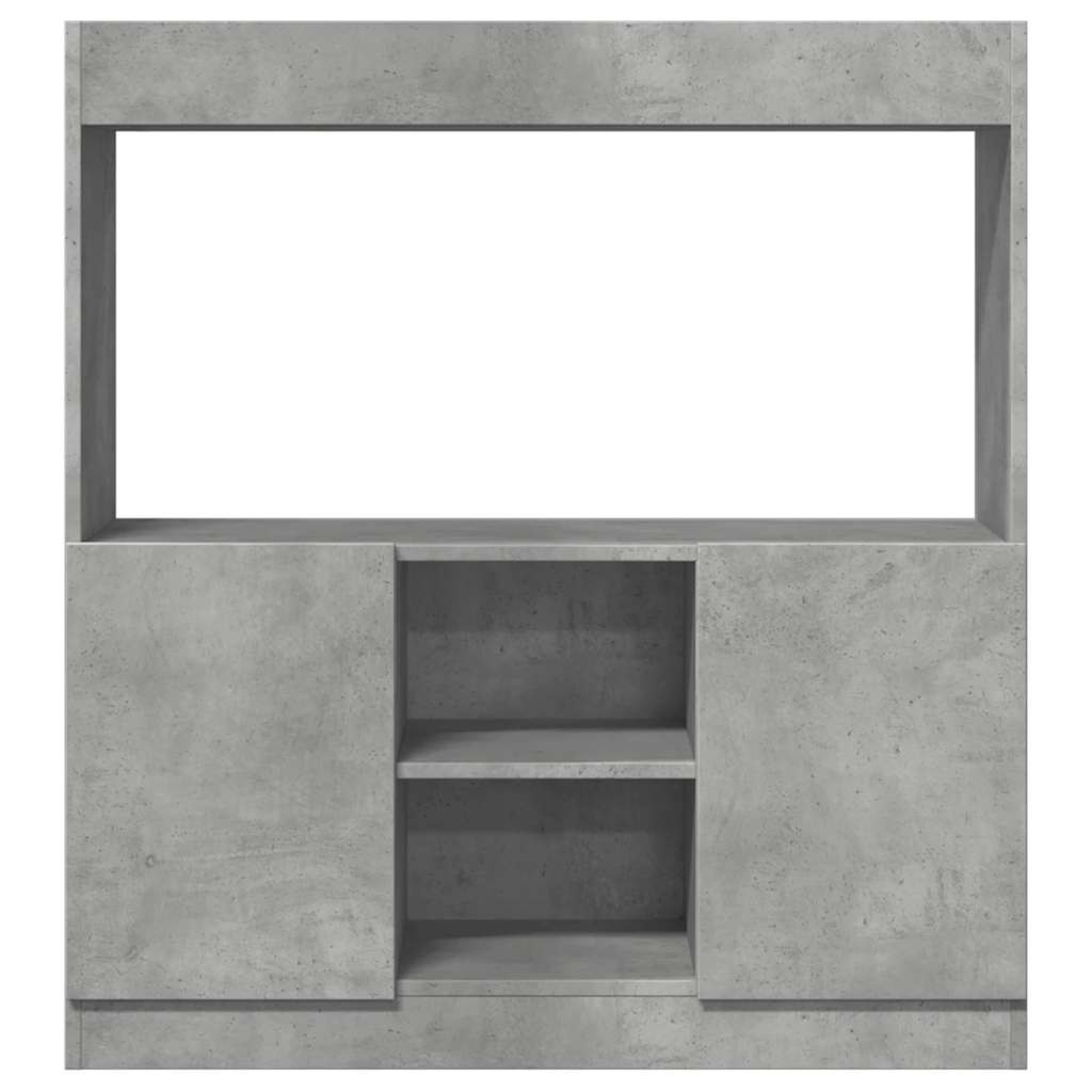 Skåp Betonggrå 92x33x100 cm