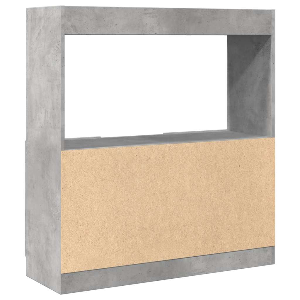 Skåp Betonggrå 92x33x100 cm