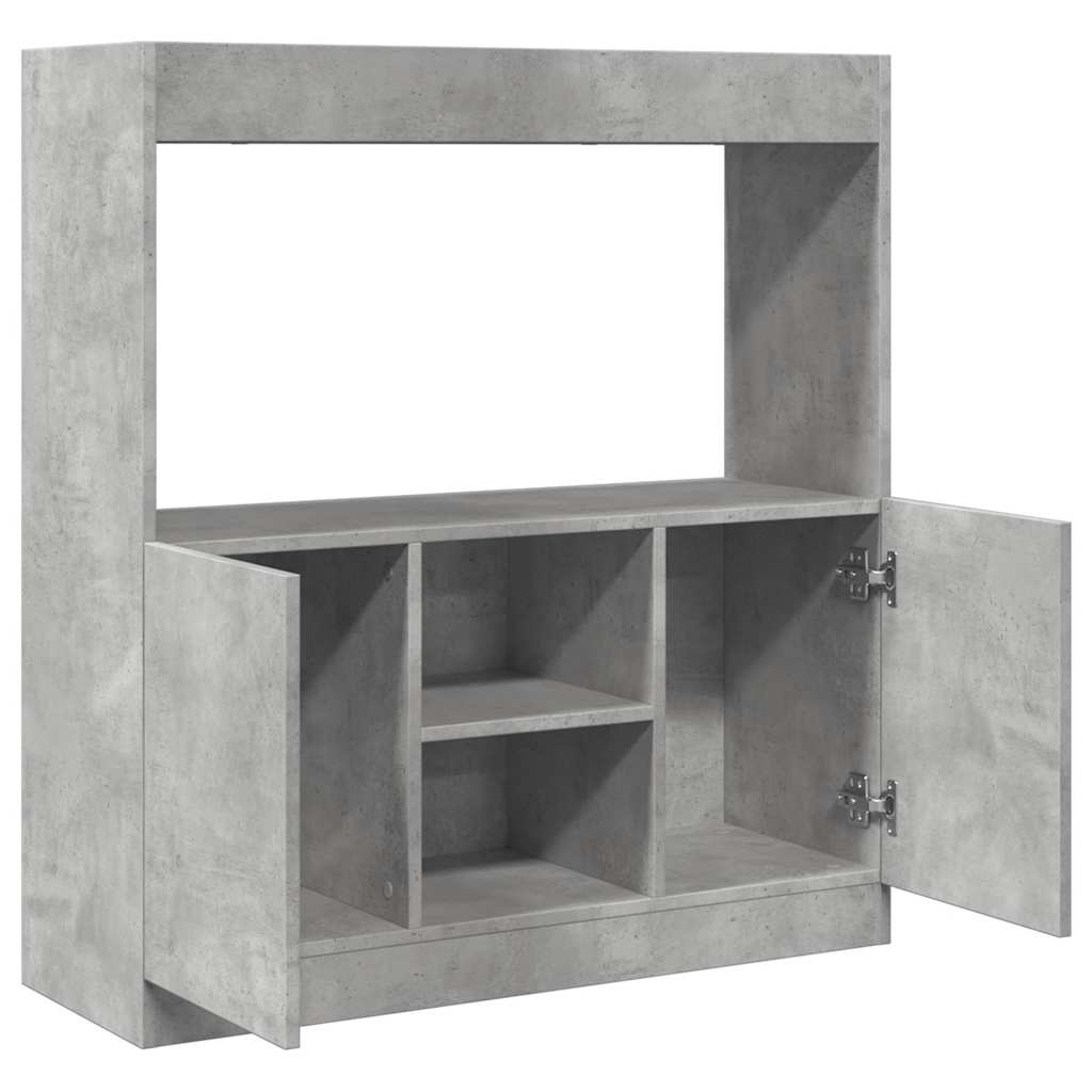 Skåp Betonggrå 92x33x100 cm