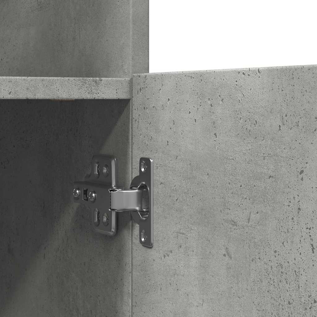 Skåp Betonggrå 92x33x100 cm