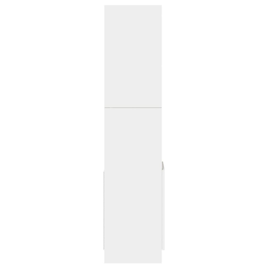 Skåp Vit 92x33x140 cm
