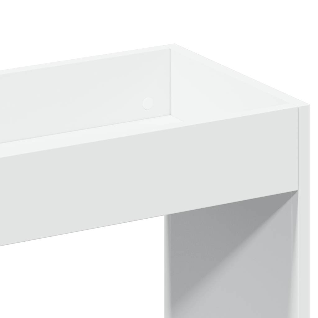 Skåp Vit 92x33x140 cm