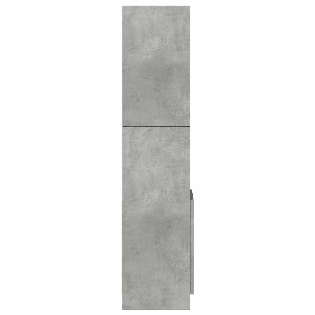 Skåp Betonggrå 92x33x140 cm