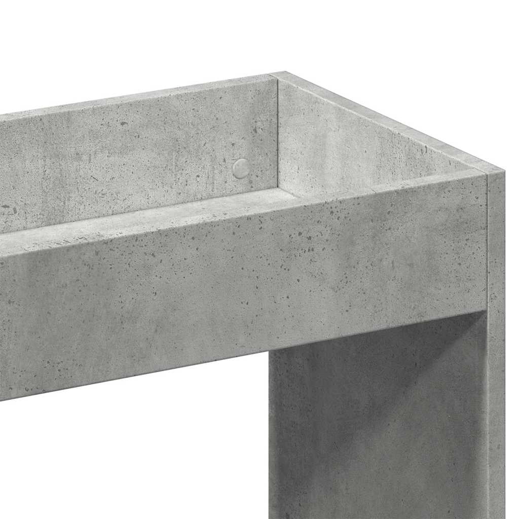 Skåp Betonggrå 92x33x140 cm