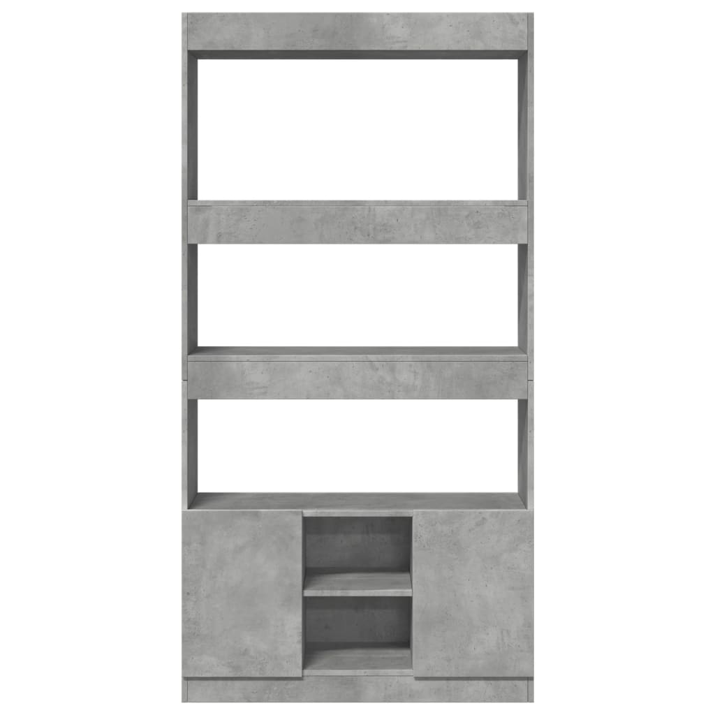 Skåp Betonggrå 92x33x180 cm
