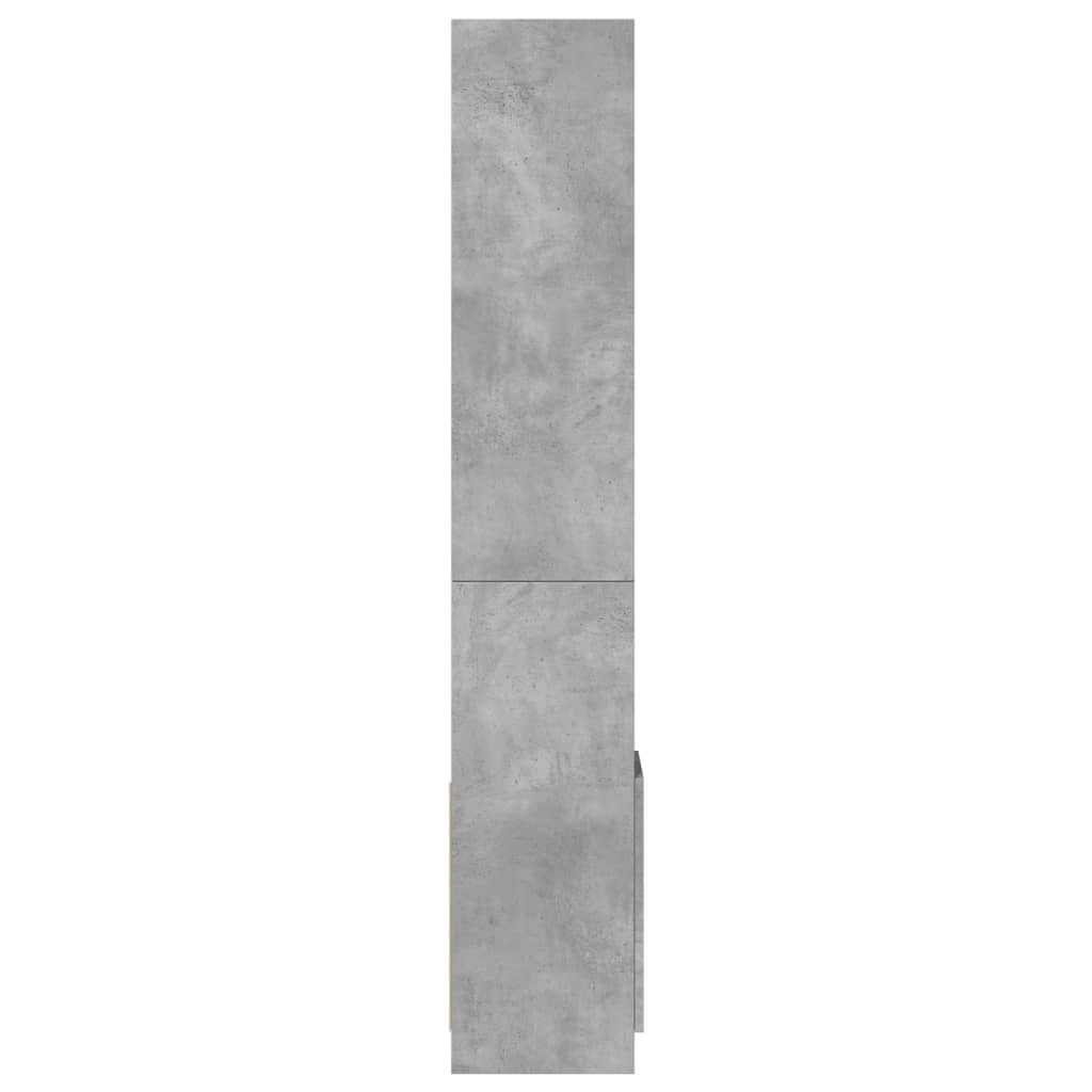 Skåp Betonggrå 92x33x180 cm